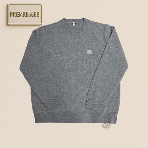 Loewe Small Embroidered Wool Sweater - Round Neck Sweater