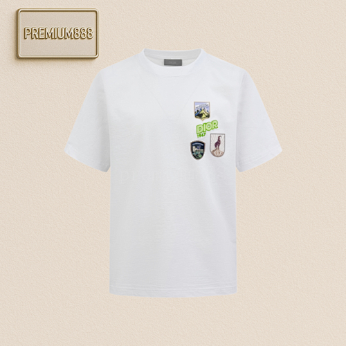 Dior Mountain Multi-color Patch Short Sleeve