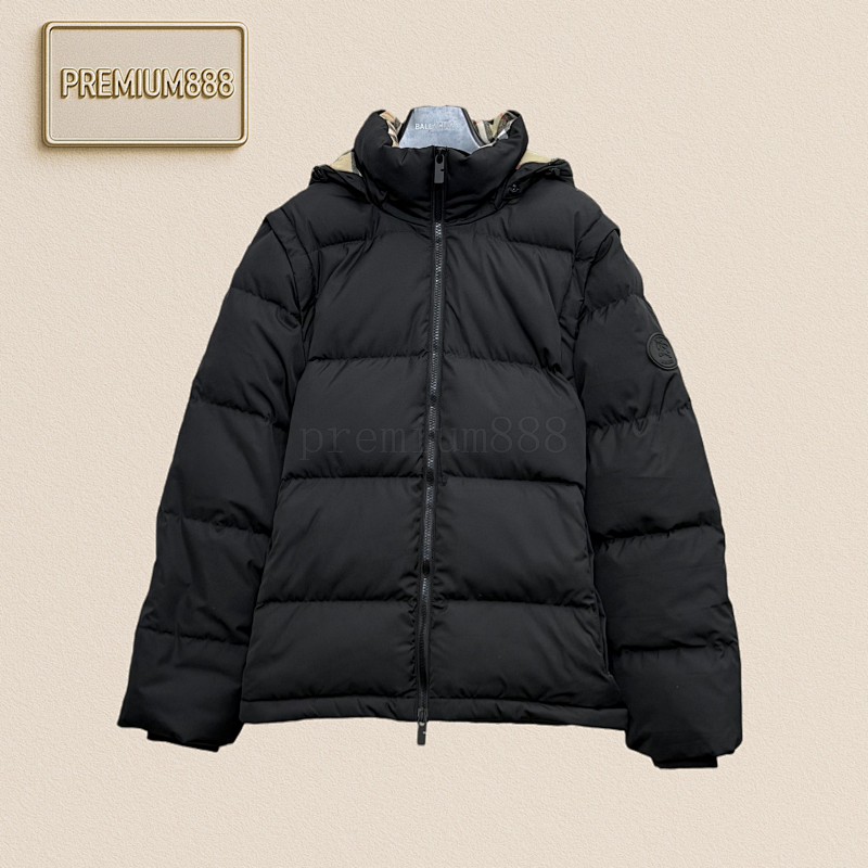 Burberry Detachable Two-wear Hooded Down Jacket