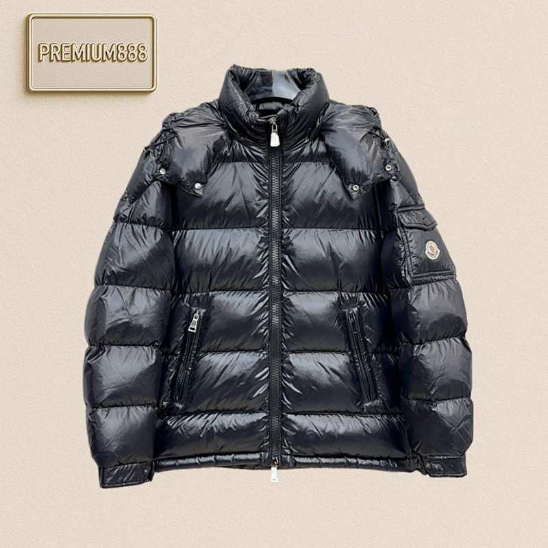 Moncler Back Bell Hooded Down Jacket
