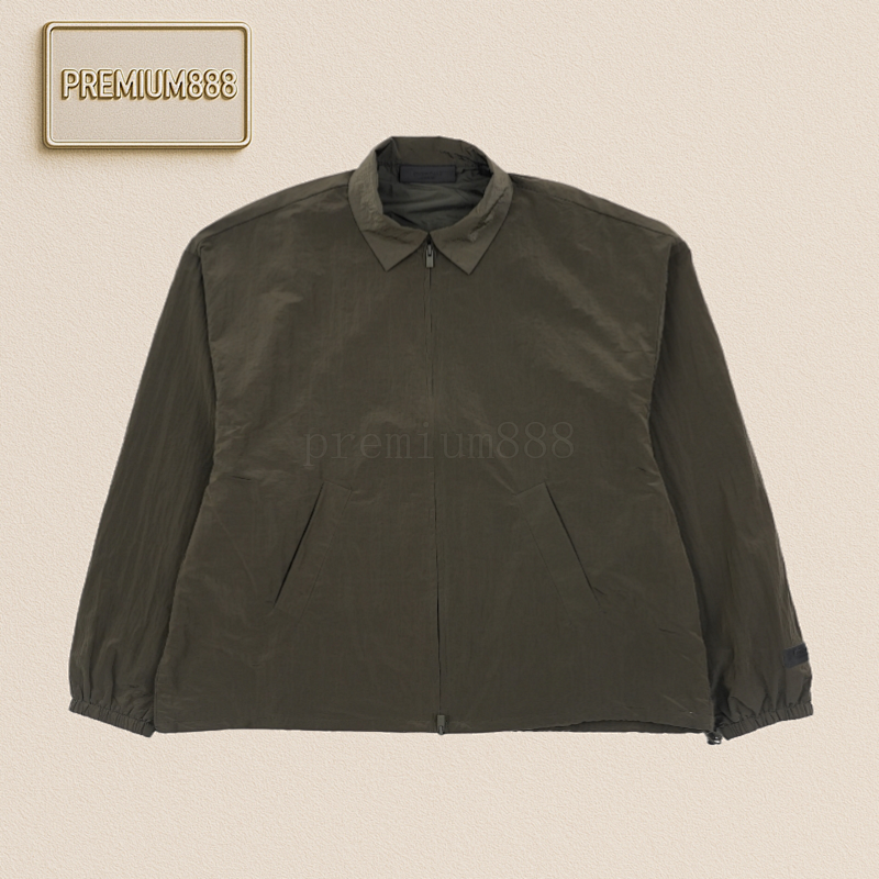 Fear Of God-Essentials 24Fw Polychrome Metal Nylon Jacket - Grey And Black