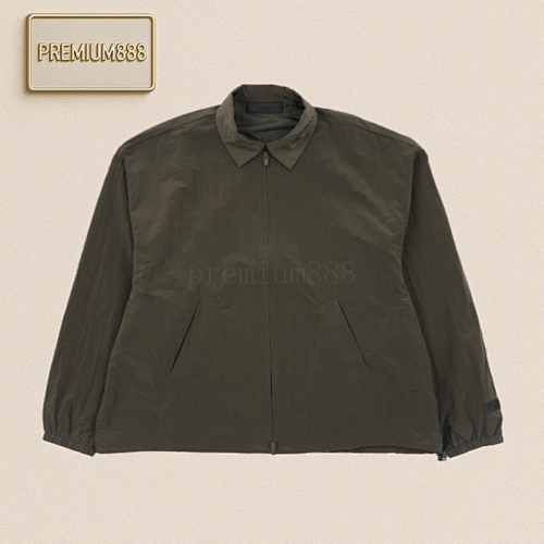 Fear Of God-Essentials 24Fw Polychrome Metal Nylon Jacket - Grey And Black