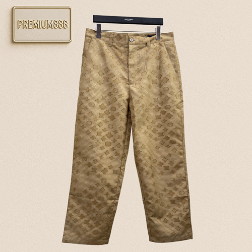 1v Louis Monogram Full-print Jacquard Tear-resistant Pants