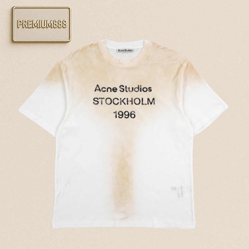 Acne Studios Acn E Studios 25ss Mottled Monogram Print Short Sleeves