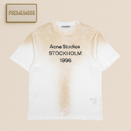 Acne Studios Acn E Studios 25ss Mottled Monogram Print Short Sleeves