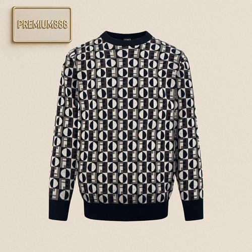 Off-White Fendi Optical Jacquard Sweater