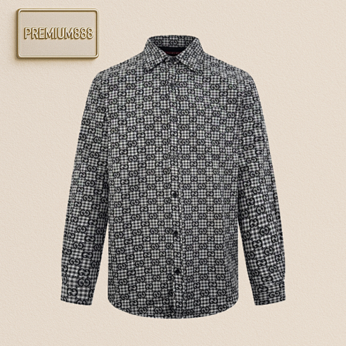 Gucci Full-print Checkered Jacquard Shirt