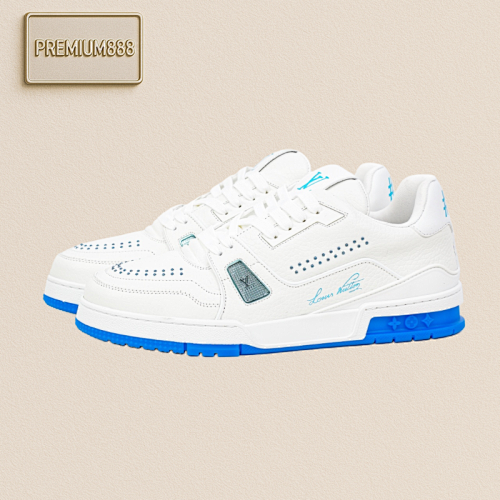 Louis Vuitton The Original Perfect Last Shape Of LV Trainer From Lvjia Produced By A Major Factory In Do