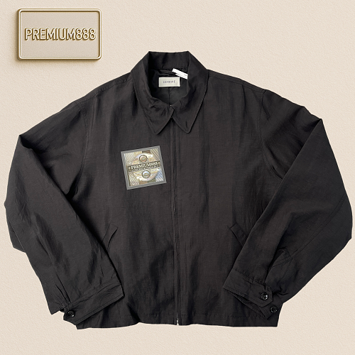 Lem Linen And Silk Collar Short Jacket Craftsmanship Annotation