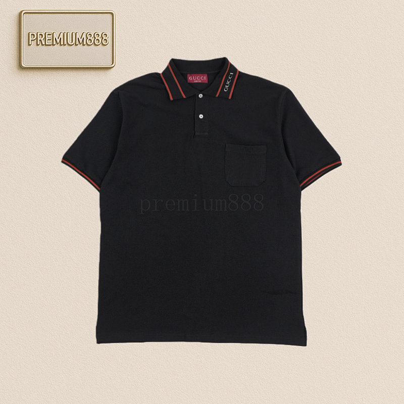 G 25ss G Letter Collar Polo Short-sleeved Shirt