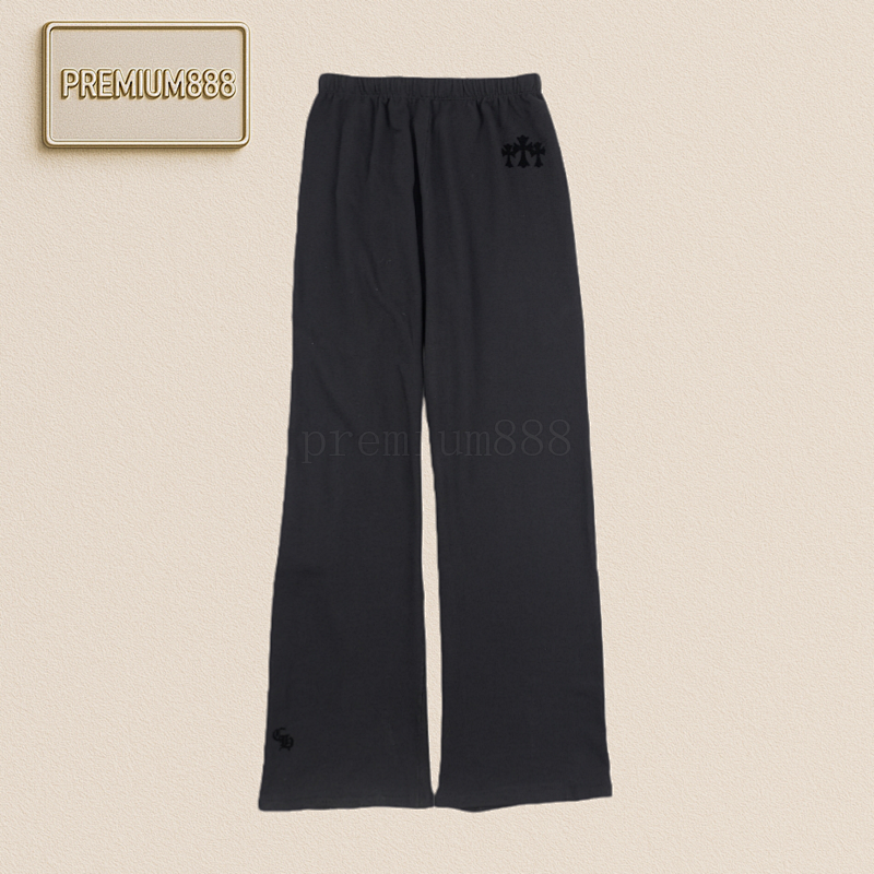 Chrome Hearts Loose Straight-leg Trousers With Flocking Technique