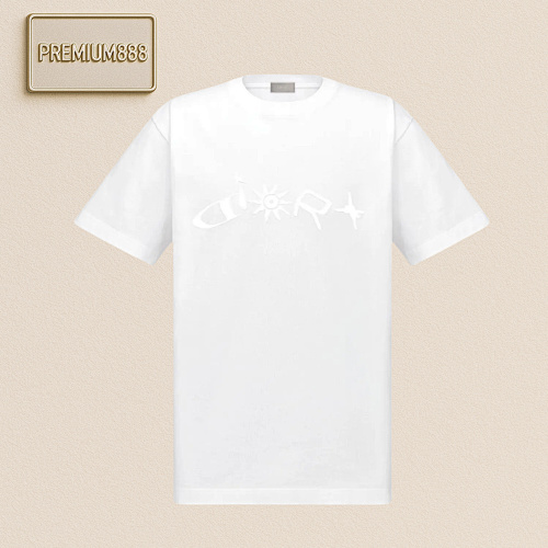 Dior Dio R Curtain Call Embroidered Crewneck And Short Sleeves