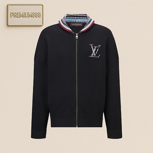 Louis Vuitton L V Flower-necked Woolen Coat
