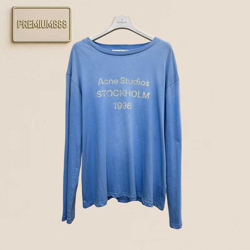 Acne Studios Mud-dy Washed Distressed Long-sleeved T-shirt