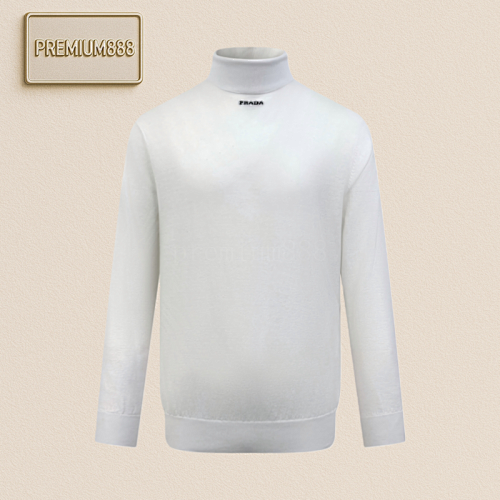 Prada Jacquard Turtleneck Sweater