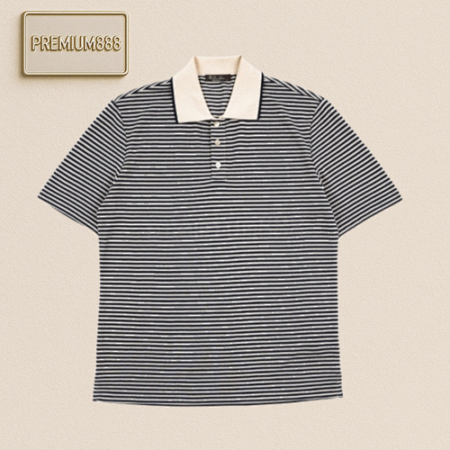 L P Striped Polo