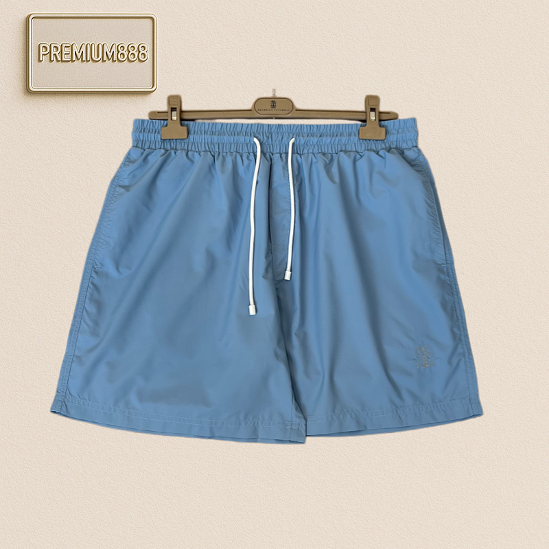 BC Brunello Casual Embroidered Badge Beach Shorts