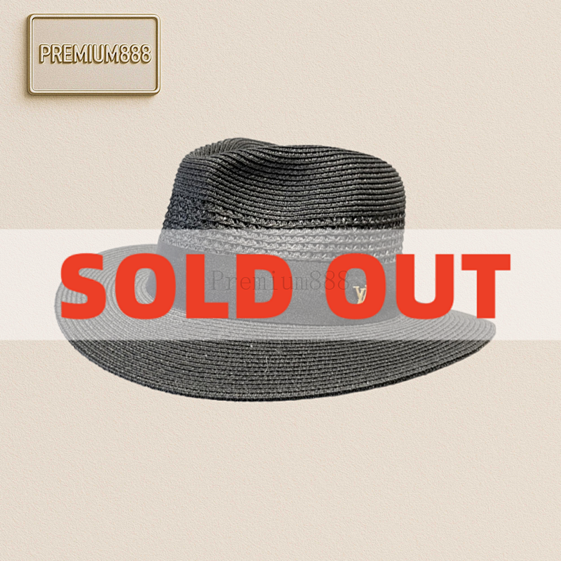 LV Louis Vuitton New Straw Hat Taiwan PP Straw Hat High-end Customization. Head Circumfere