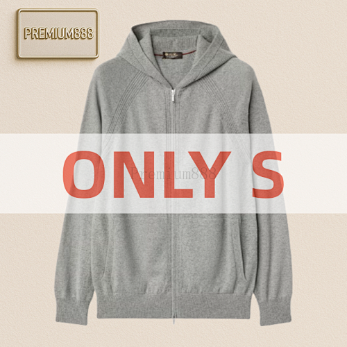 Lo Ro Pi Ana Bomber MeranoCashmere Zip-up Hoodie