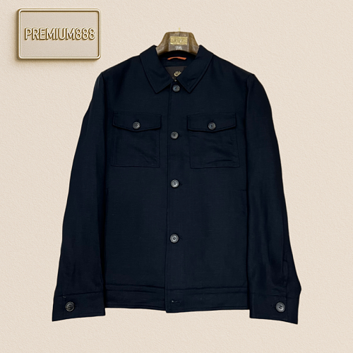 LP Nooyiapaia Collared Linen Work Jacket Shirt