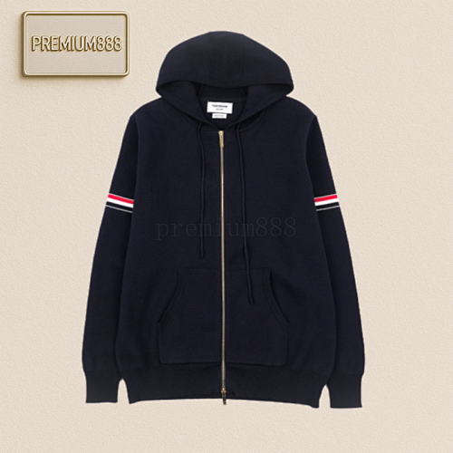 TB 25Fw Arm Ribbon Zipper Hooded Jacket