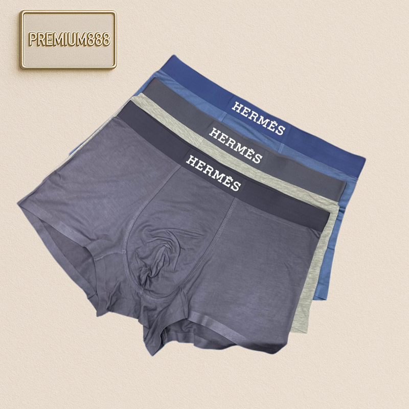 Hermès H Brand Fashionable Essential Men's Underwear. It Features Seamless Stitching Seamless Pre