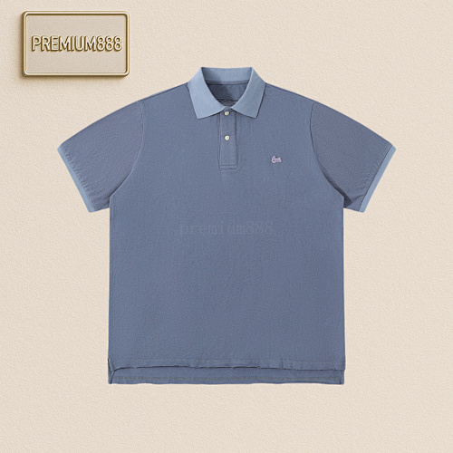 Erl Small Embroidery Washed Old Polo Shirt Short Sleeves