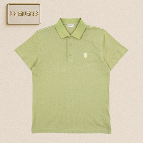 Burberry Burbe Rry Snake Year Shield Embroidered Polo Shirt