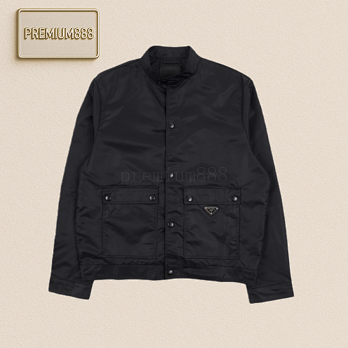 Prada Prd 25Fw Double-pocket Triangular Label Jacket Coat