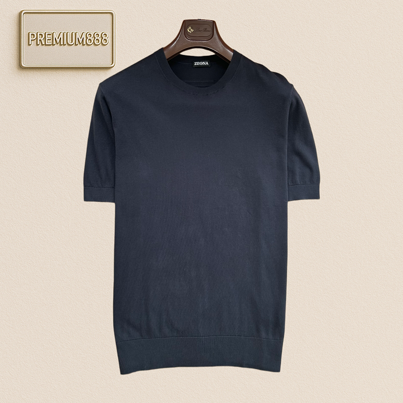 Zegna Basic Round-neck Short-sleeved T-shirt