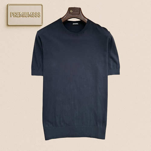 Zegna Basic Round-neck Short-sleeved T-shirt