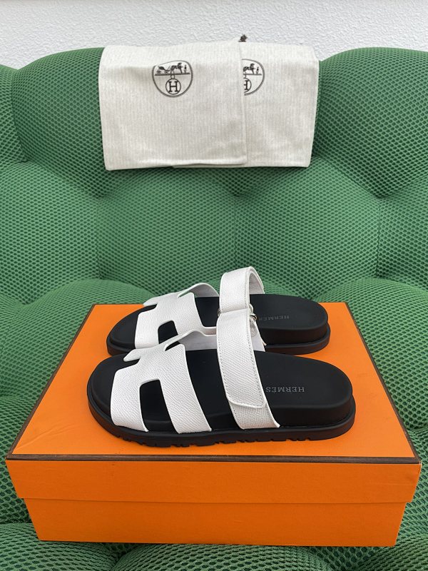 Hermès Herm Ès Chypre Suede And Moedskin Functional Sandals