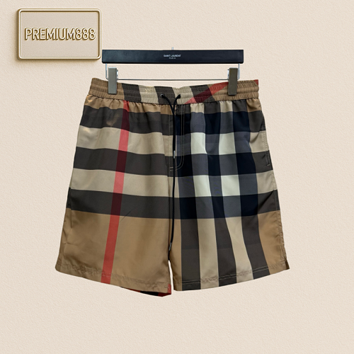 Burberry Summer New Product Plaid Drawstring Swim Shorts