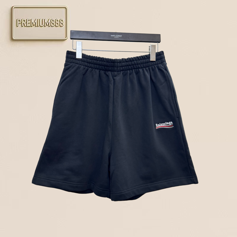 Bal Paris Classic Cola Letter Embroidered Shorts