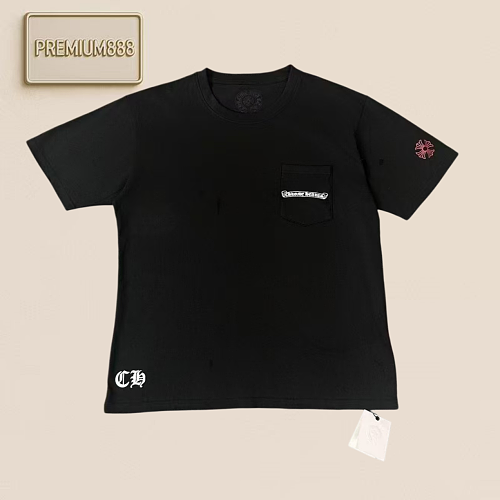 Chrome Hearts CH Crocin Red Label Roll-up Short Sleeve