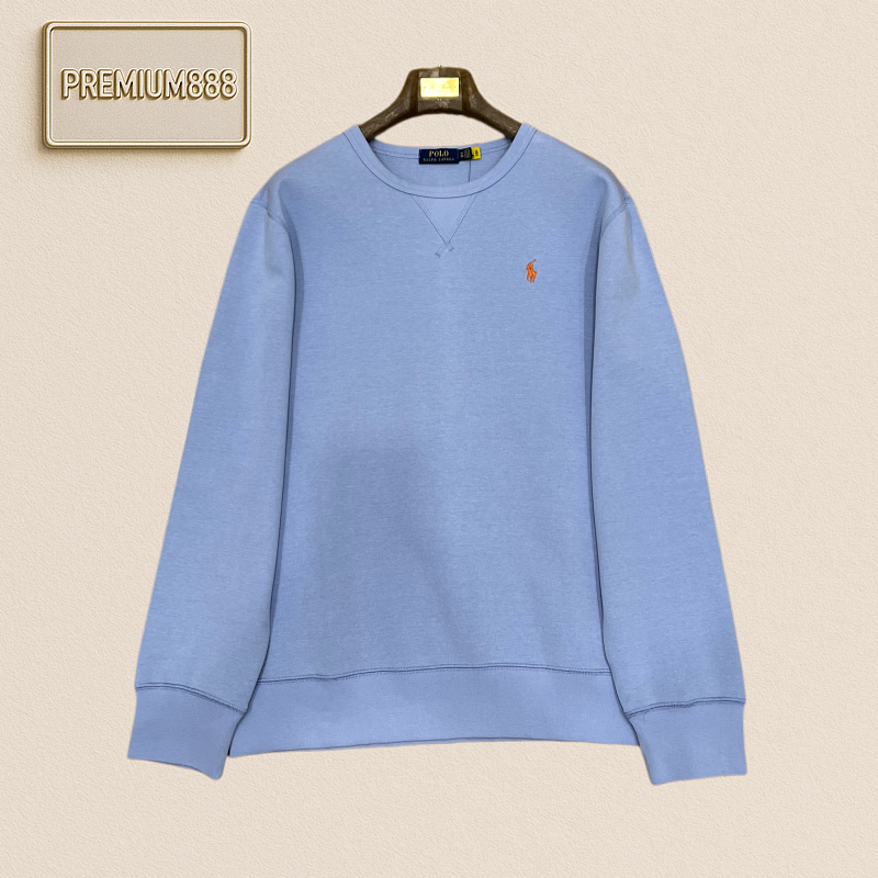 Ralph Lauren Ruff Lauren Horse Logo Round Neck Long Sleeve T-Shirt