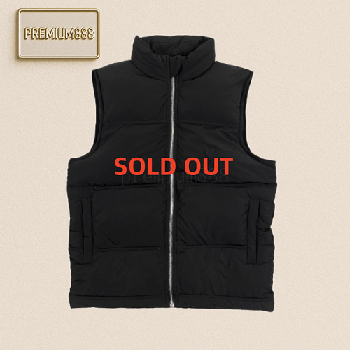 Ami Love Color Blocking Down Vest Black
