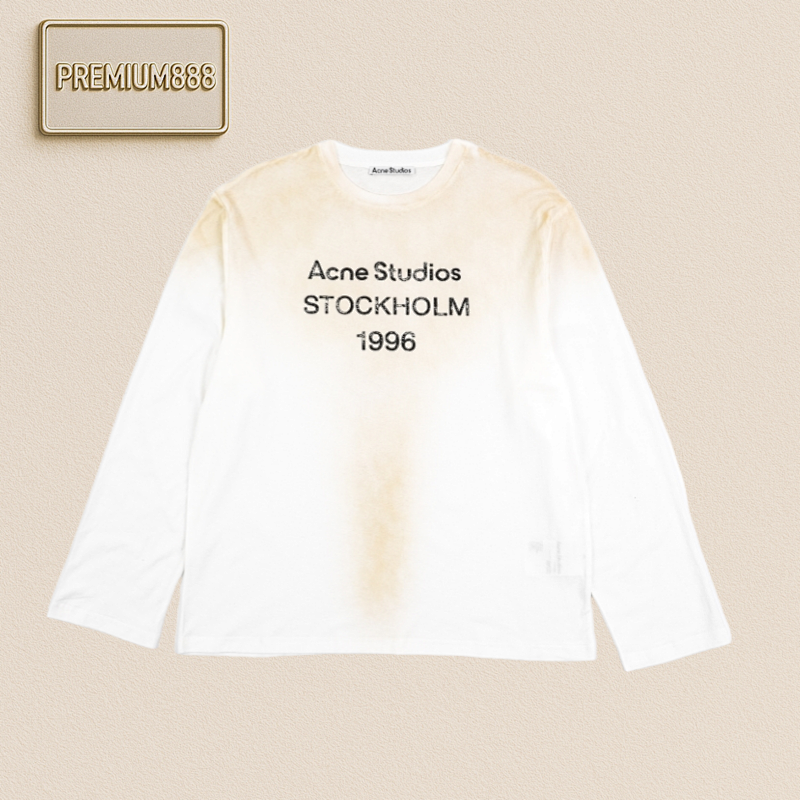 Acne Studios 25ss Mottled Monogram Print Long Sleeves