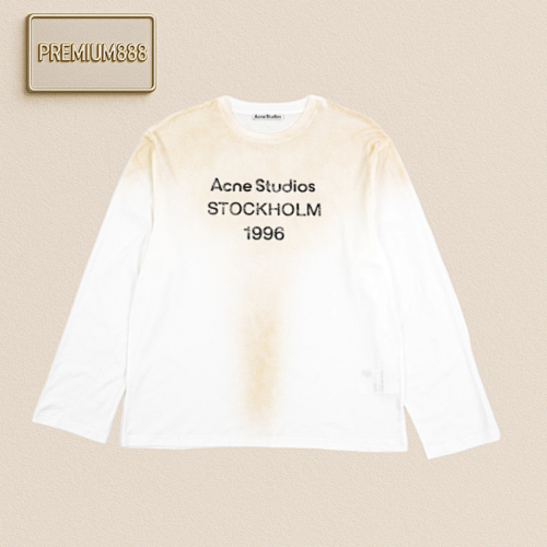 Acne Studios 25ss Mottled Monogram Print Long Sleeves