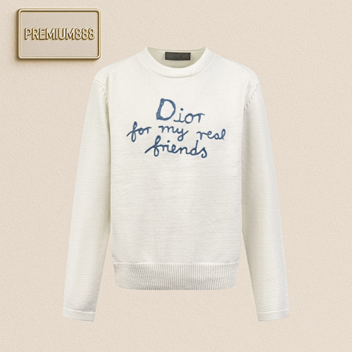 Dior Dio R Embroidered Knitted Long Sleeves