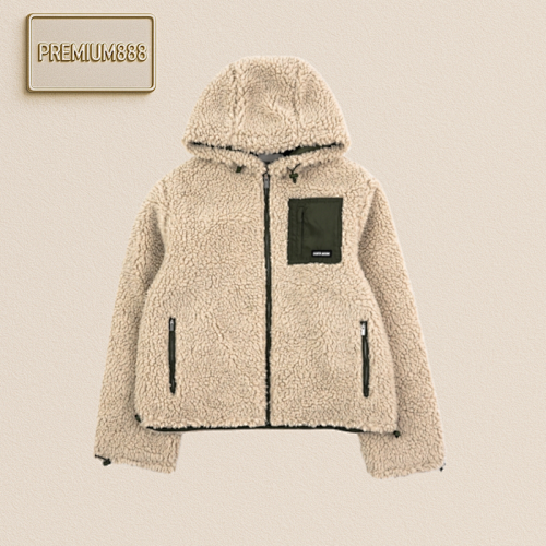 Miumiu Automne Series Loose Goose Down Hooded Down Jacket