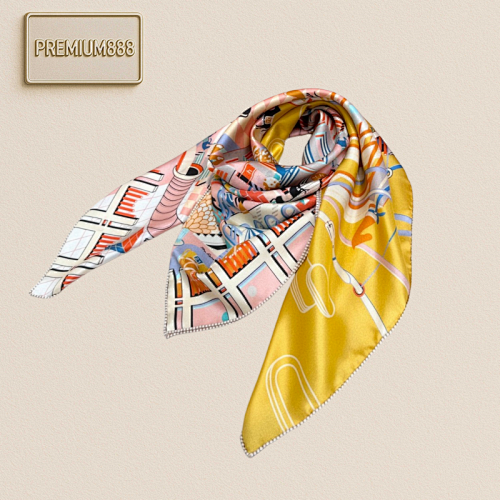 Hermès Horse Racing Club-90 Silk Scarf New In Early Spring