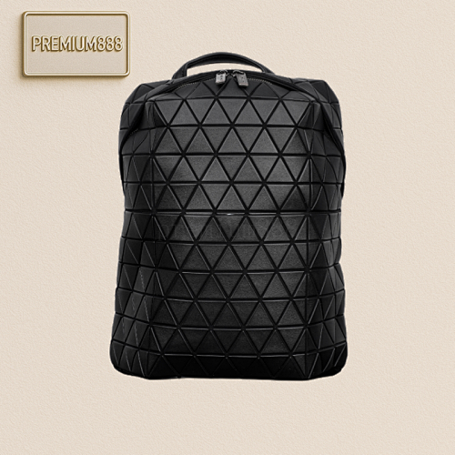 Issey Miyake May Limited Edition Matte Diamond-shaped Backpack In Black