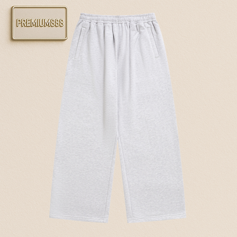 Acne Washable Hemp Grey Loose-Fitting Baggy Jogger Casual Pants