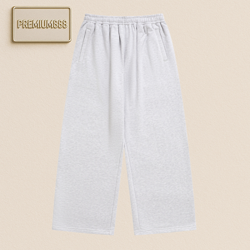 Acne Washable Hemp Grey Loose-Fitting Baggy Jogger Casual Pants
