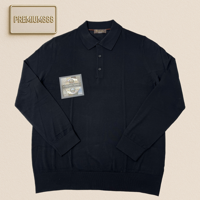 LP Autumn Winter New Collection Icewish - King's Gift Series - Wool Polo Shirt With Long S