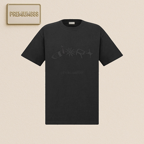 Dior Dio R Curtain Call Embroidered Crewneck And Short Sleeves