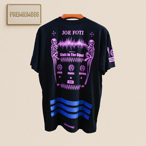 Chrome Hearts CH - Foti Super Limited Edition - Pink Horse-toe Skull - Black Short-Sleeve