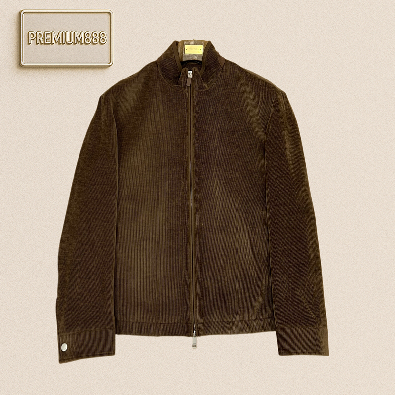 Zegna Jenia Button-down Zipper Casual Jacket