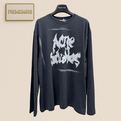 Acne Studios Art Font Printed Embroidered Round-neck Short-sleeved T-shirt
